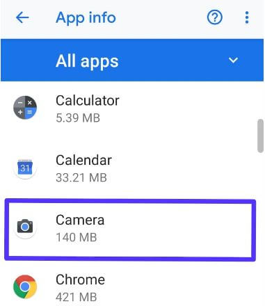 Fix Android Pie kamera krasjer