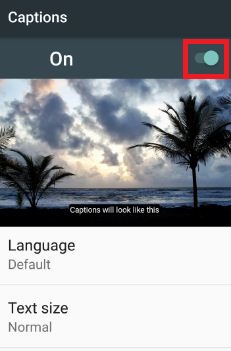 Aktiver bildetekst i YouTube-appen android