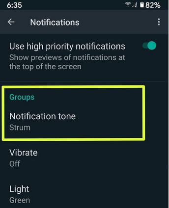 Hvordan endre WhatsApp Group Notification Tone på Android-telefon