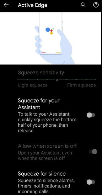 Slik endrer du Active Edge Squeeze Settings i Pixel 4 og Pixel 4 XL