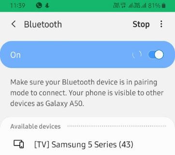 Hvordan fikse Samsung Galaxy A50 Bluetooth-problemer